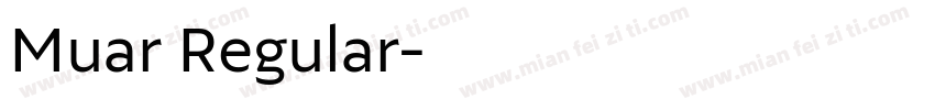 Muar Regular字体转换